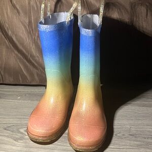 Colorful Gradient Kids Boots